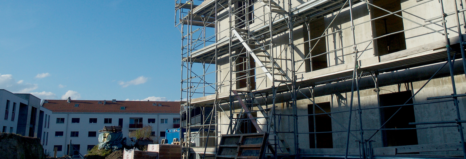 Chantier à la rue de la Mauguettaz