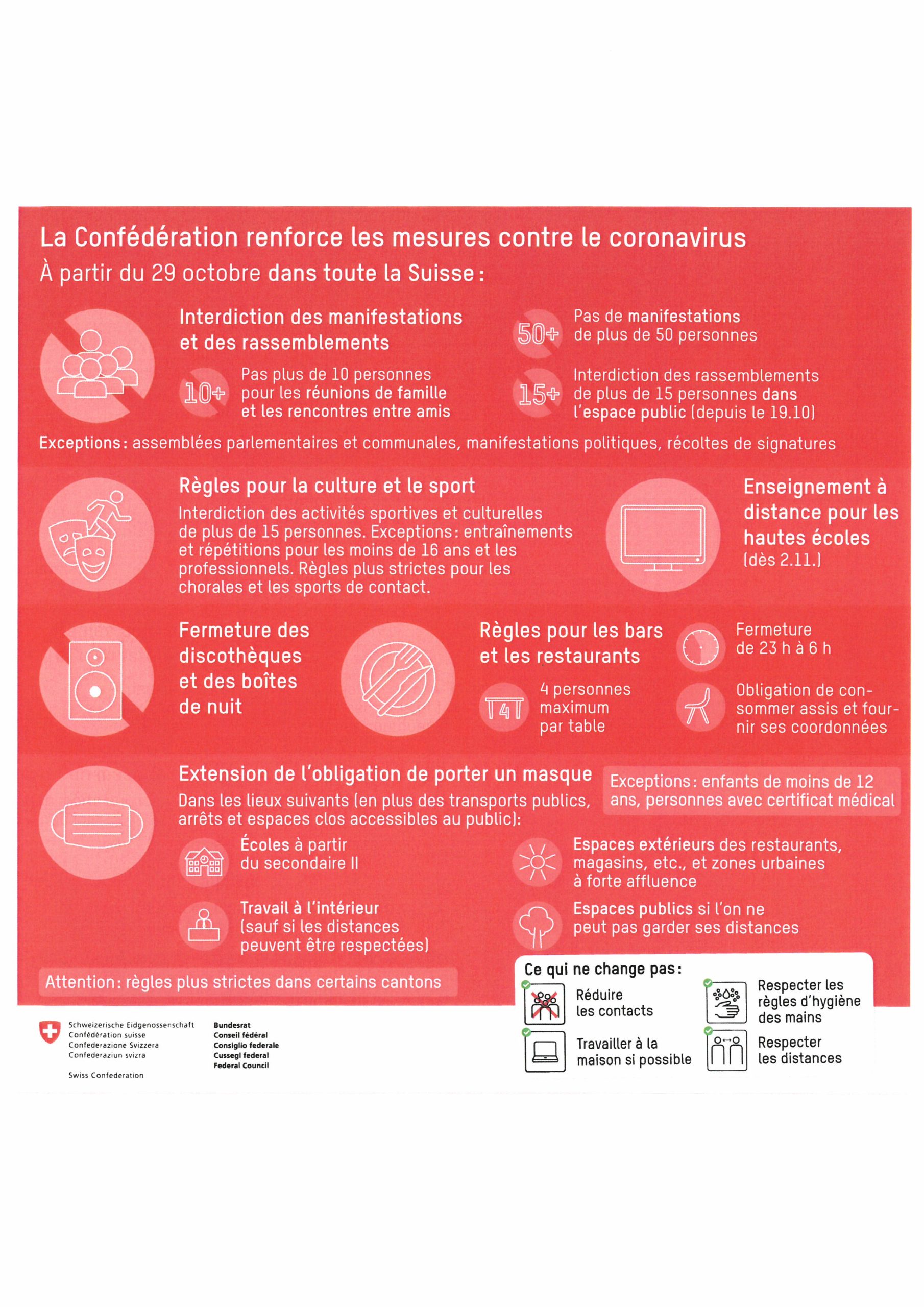 COVID-19_Consignes_recommandations_dès le 29.10.2020